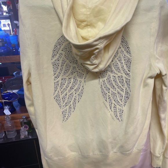 Victoria’s Secret Angel Wings zip up hoodie size large sweatshirt - Picture 4 of 7